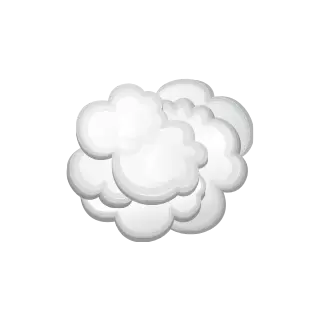 Cartoon picture of a “poof” cloud